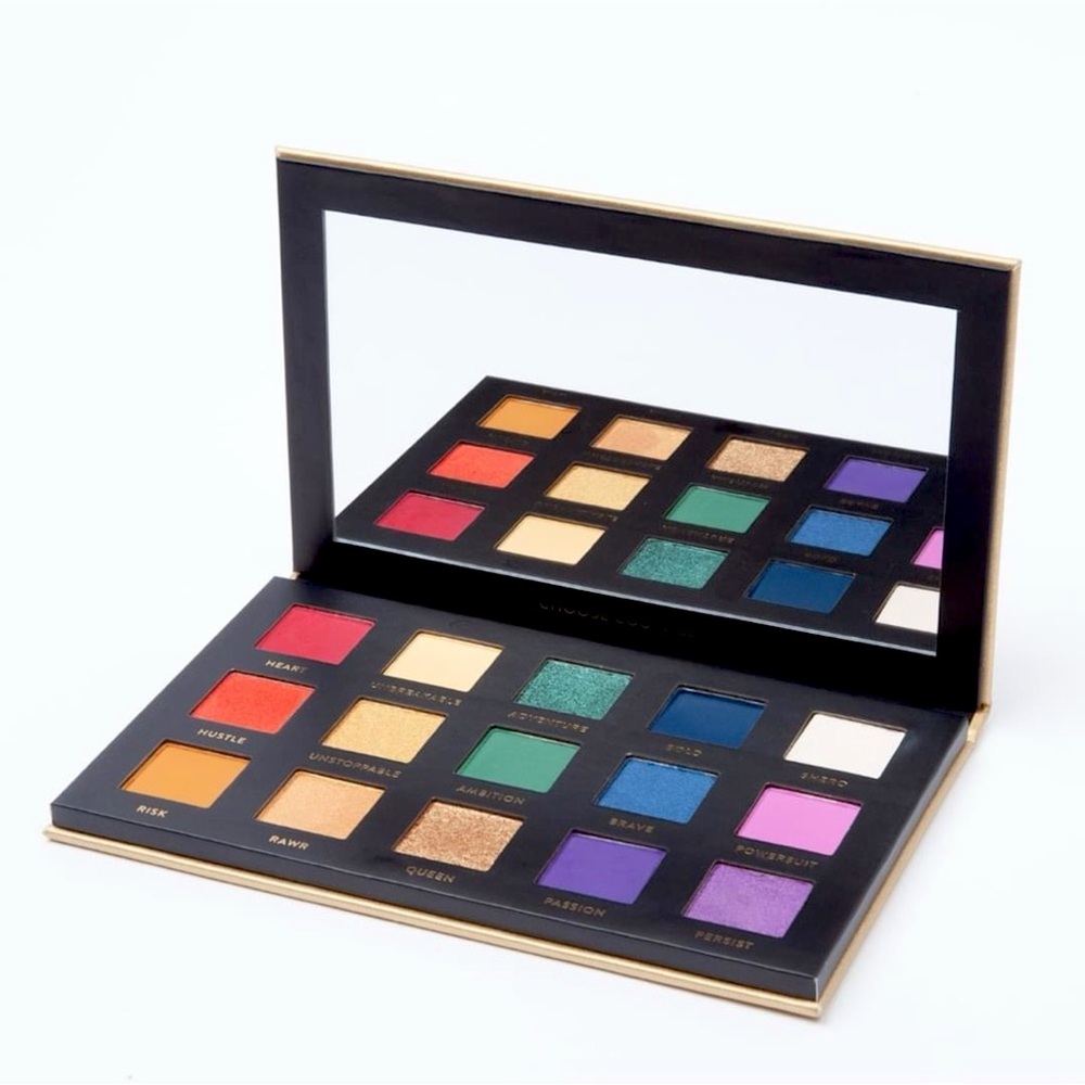 NEW 𝙍𝙚𝙙 𝘼𝙨𝙥𝙚𝙣 15 Eye Shadow Shades Palette Courageous Luxe Artist…